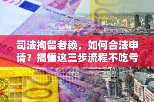 武汉司法拘留老赖，如何合法申请？搞懂这三步流程不吃亏！