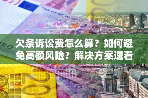 武汉欠条诉讼费怎么算？如何避免高额风险？解决方案速看！