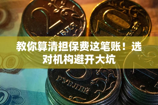 武汉教你算清担保费这笔账！选对机构避开大坑