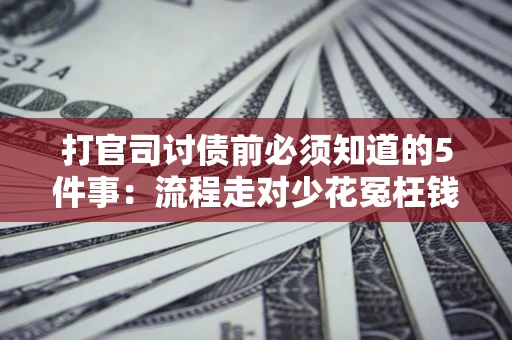 武汉打官司讨债前必须知道的5件事：流程走对少花冤枉钱