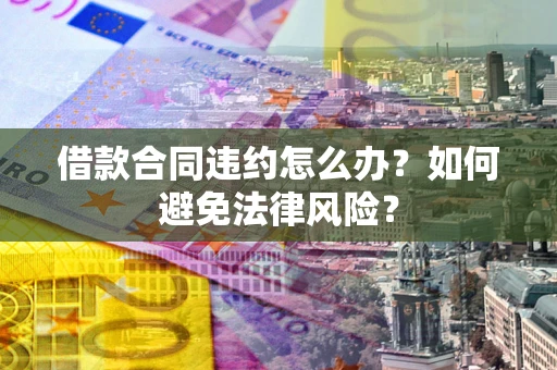 武汉借款合同违约怎么办？如何避免法律风险？