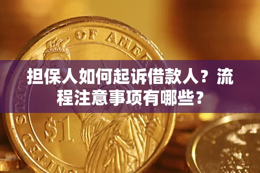 武汉担保人如何起诉借款人？流程注意事项有哪些？